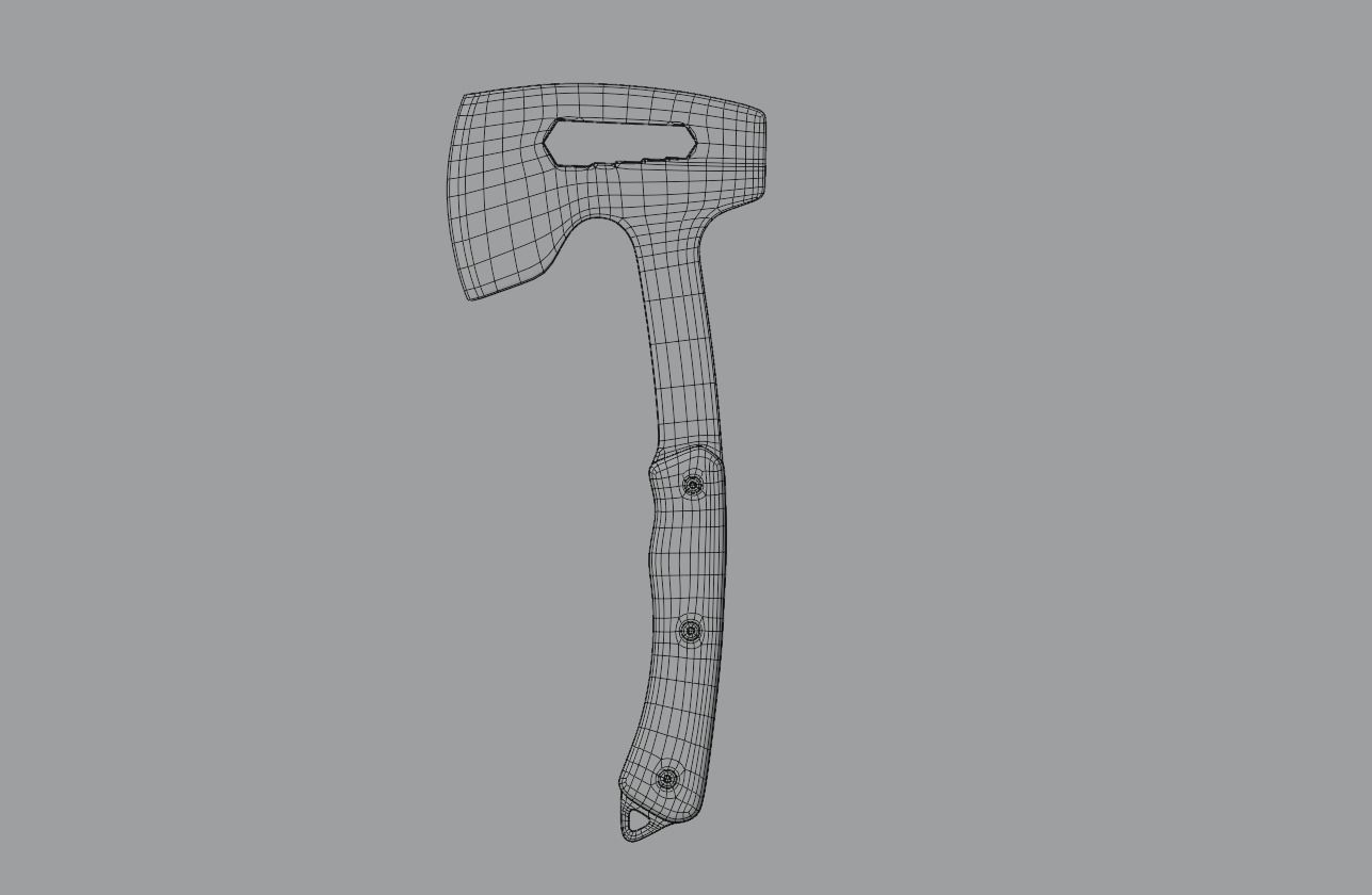 Axe collections Low-poly 3D model_5