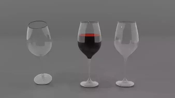 Glass and Glass of Wine