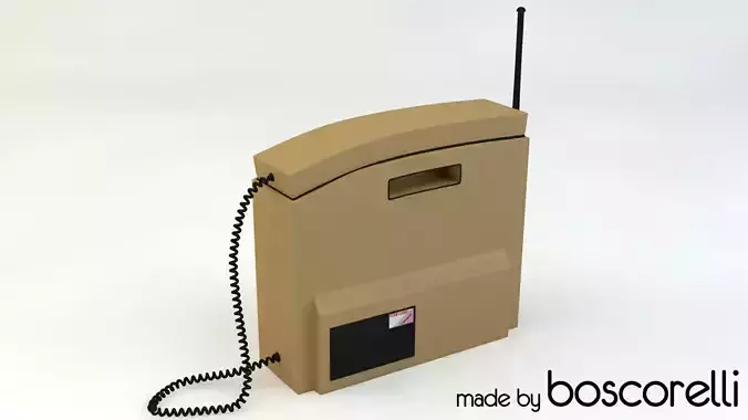 Retro Mobile Brick Phone 3D model