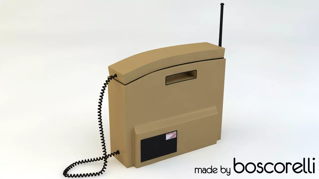 Retro Mobile Brick Phone 3D model