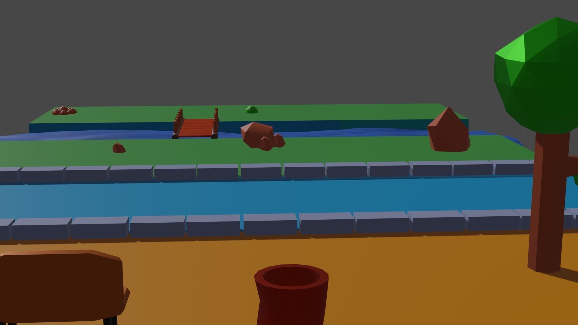 Low-Poly Park  Free low-poly 3D model_4