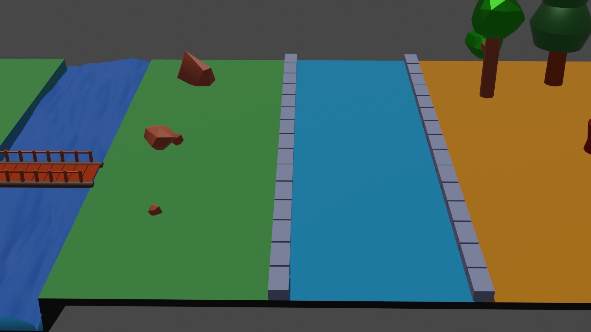 Low-Poly Park  Free low-poly 3D model_3