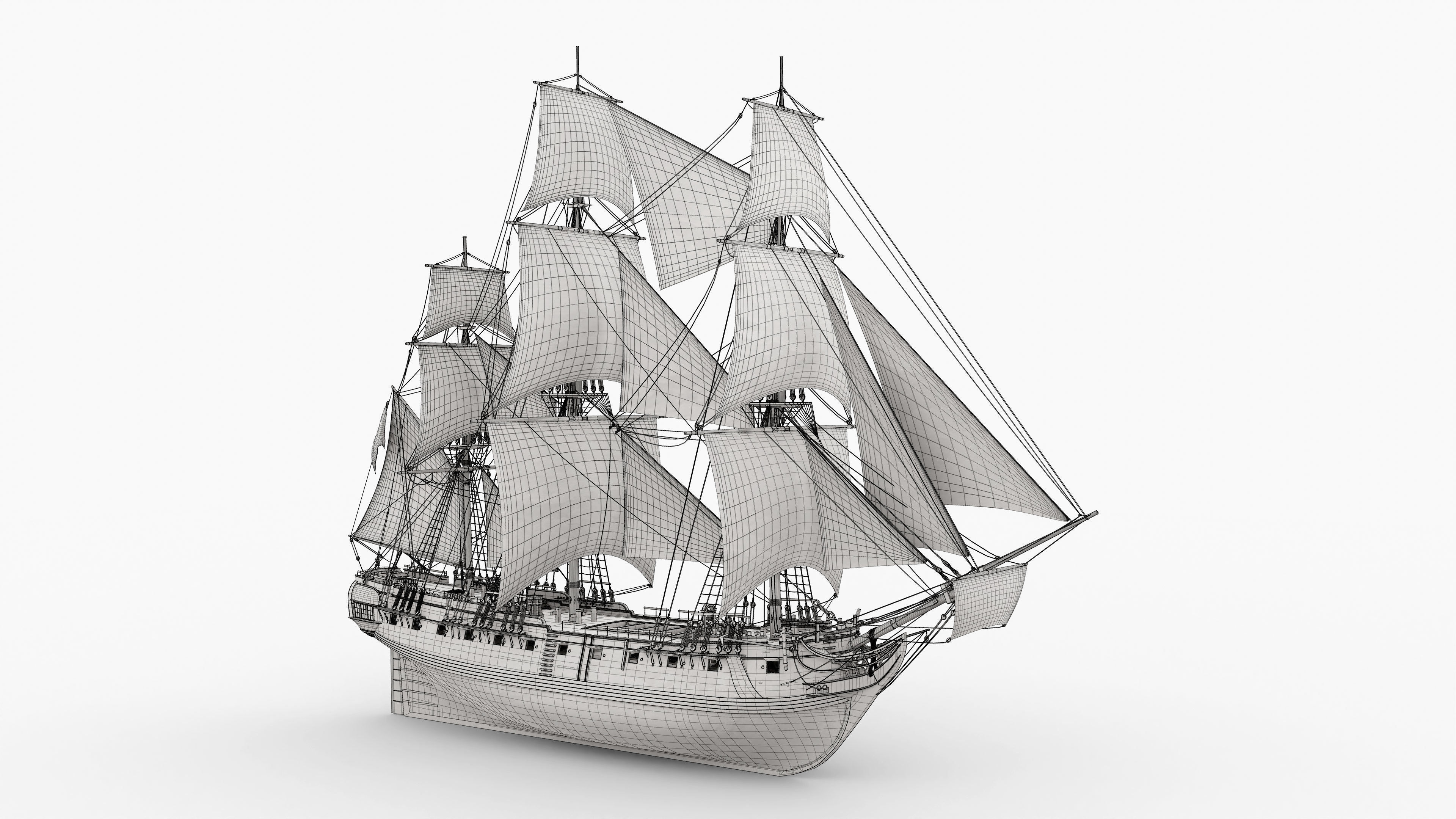 HMS Surprise 3D model_20