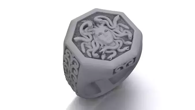 ring medusa mythology 3D 3D print model