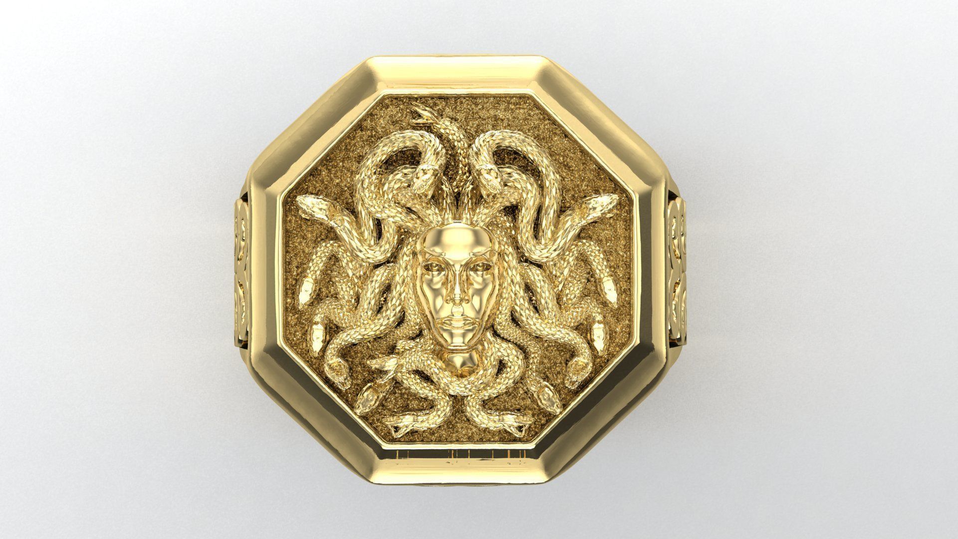 ring medusa mythology 3D 3D print model_6