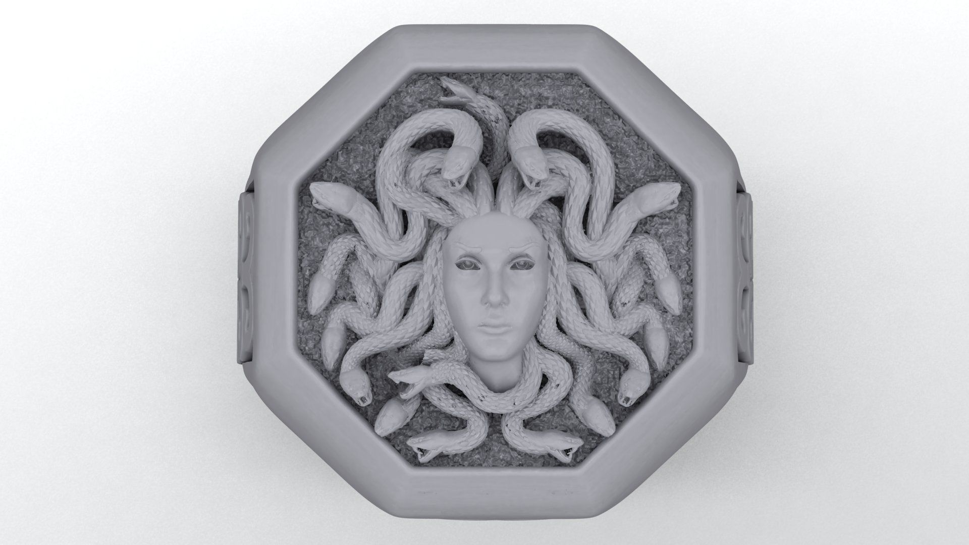 ring medusa mythology 3D 3D print model_3