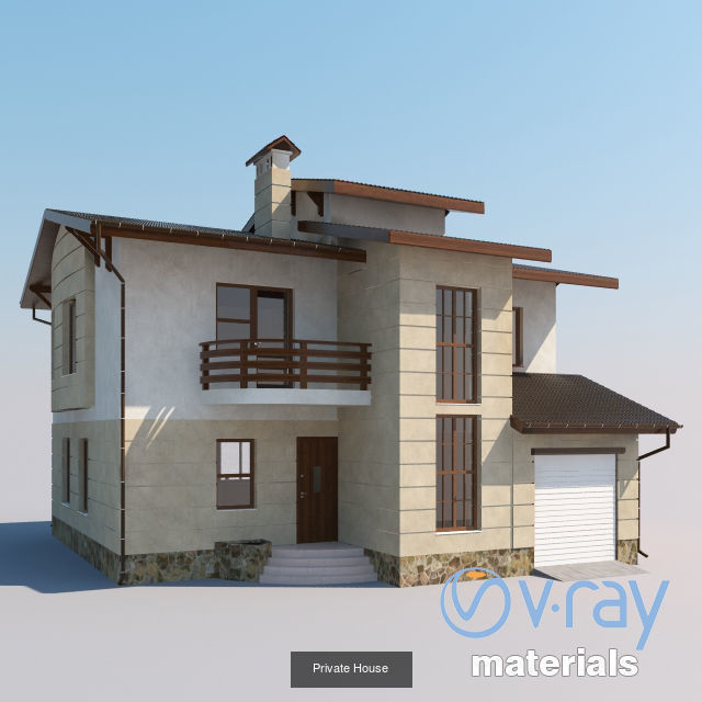 4 Private houses  3D Model Collection_17