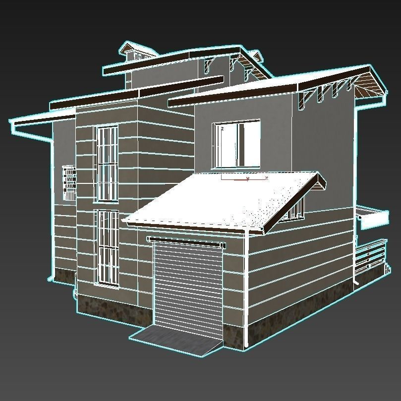 4 Private houses  3D Model Collection_21