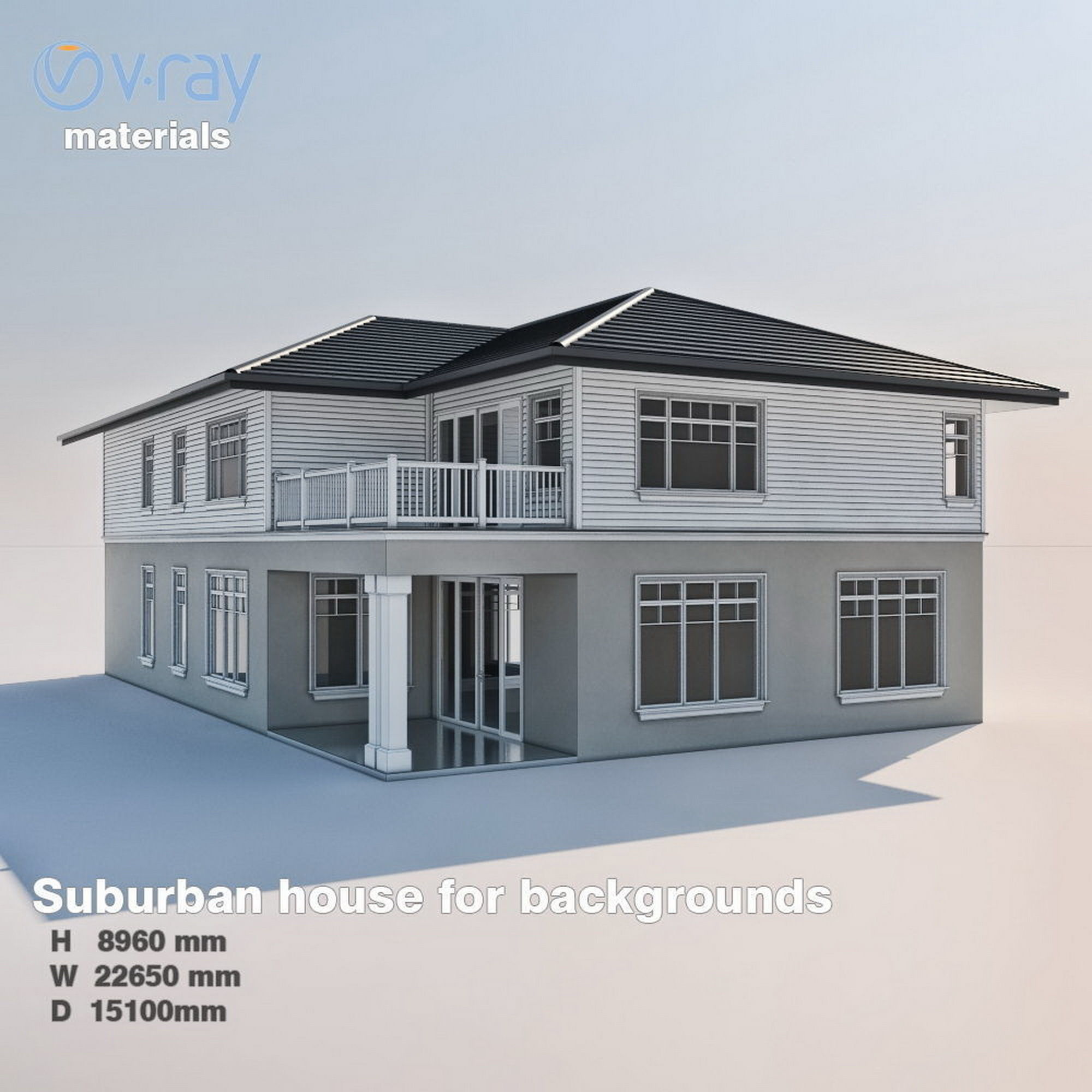 4 Private houses  3D Model Collection_13