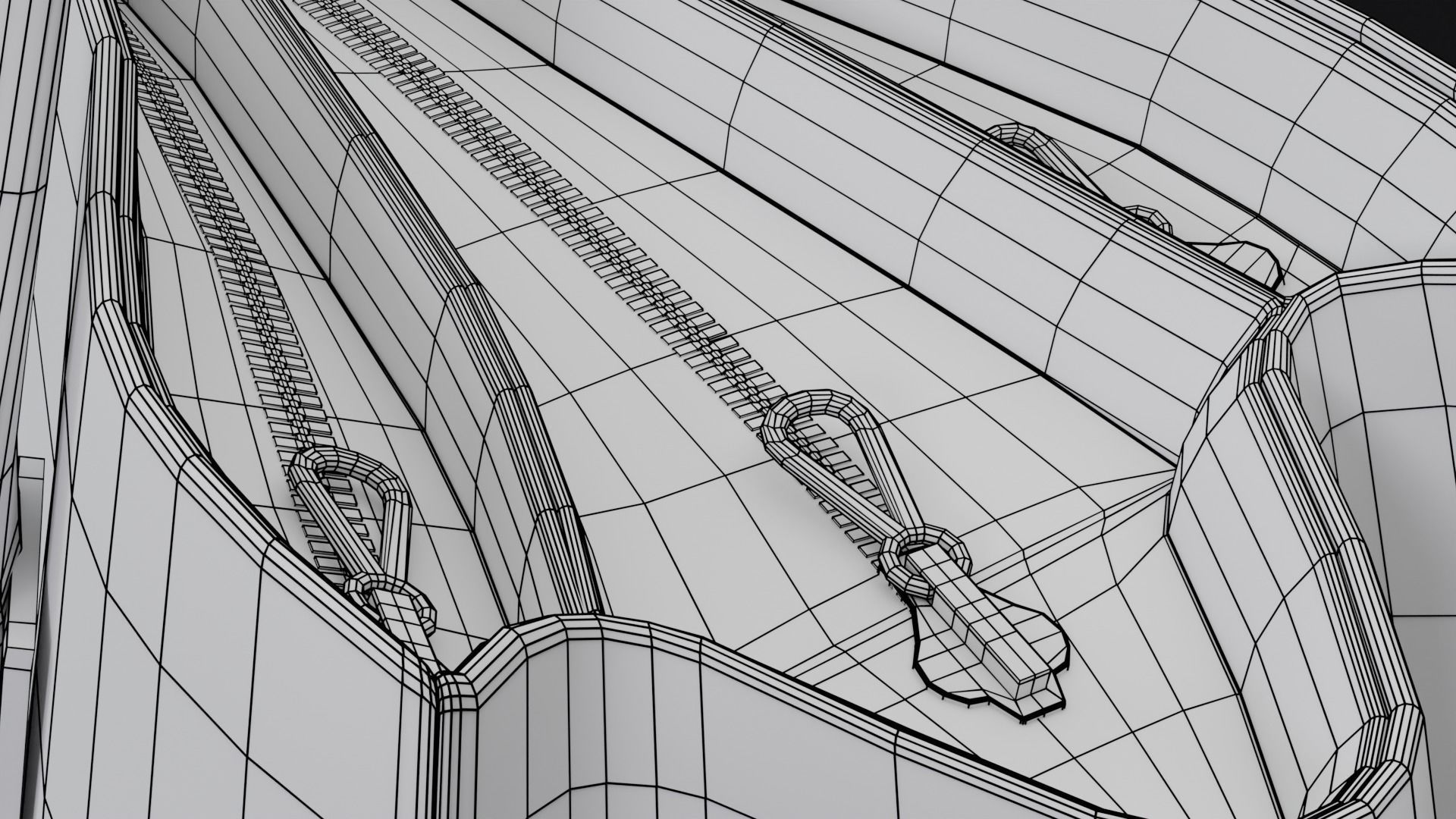 Ladies handbag - Low Poly  Low-poly 3D model_17