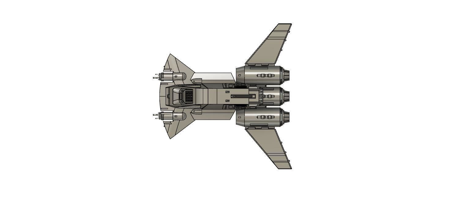 Mandalorian  Pirate Snub Fighter 3D print model_15
