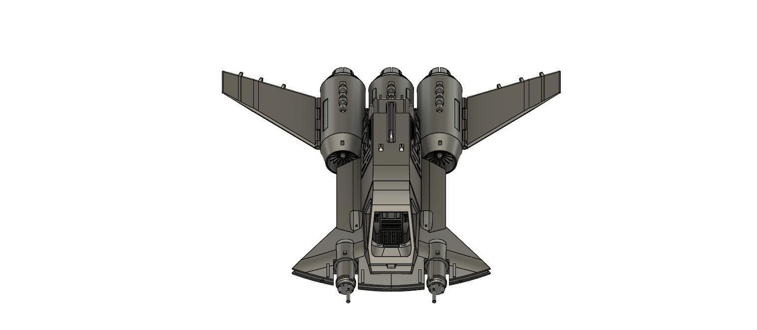 Mandalorian  Pirate Snub Fighter 3D print model_17