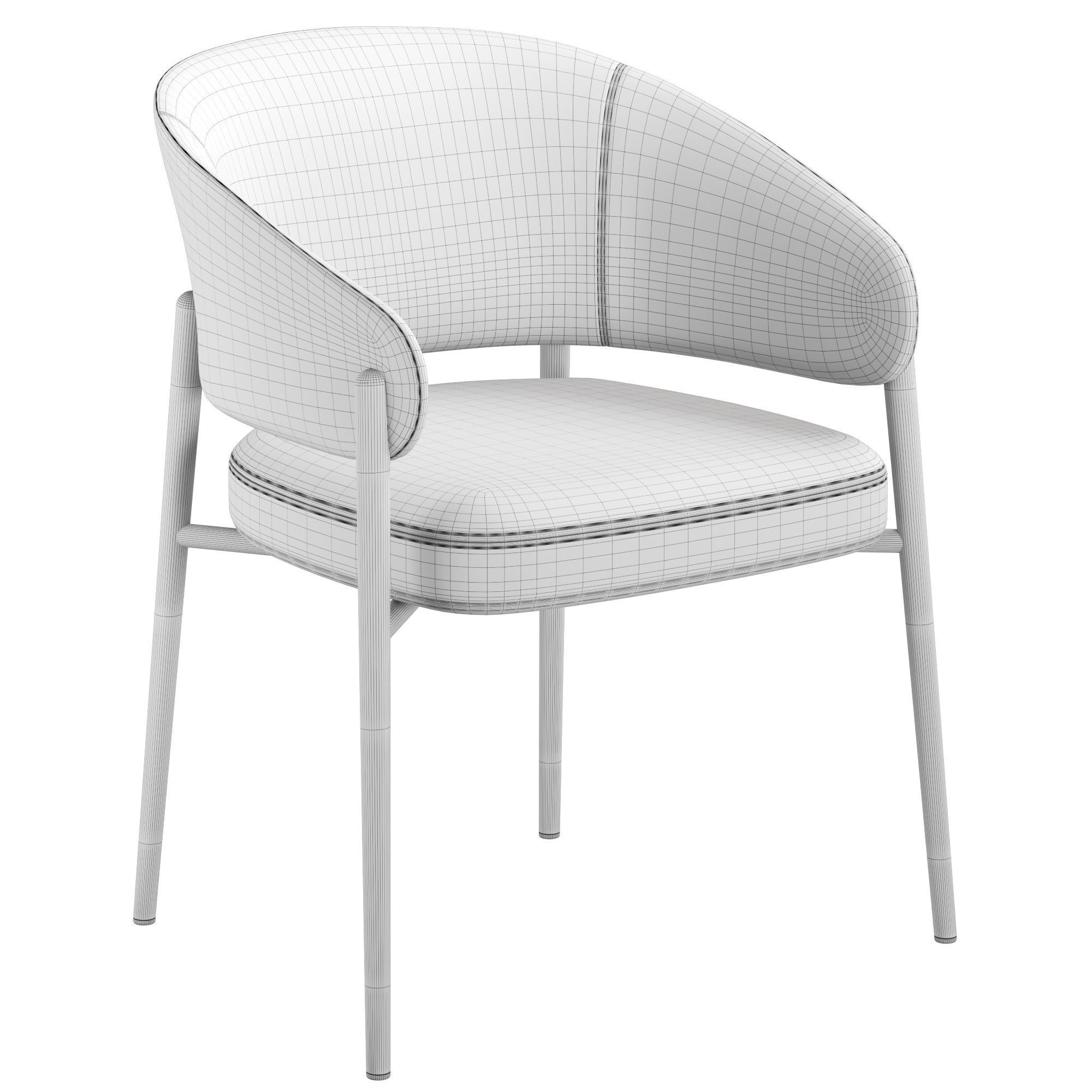 Chair Linda Marelli 3D model_6