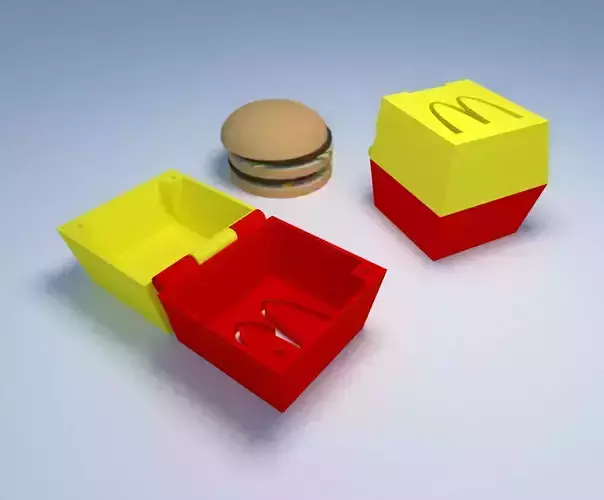 McDonalds Hamburger Box Burger Container McBox