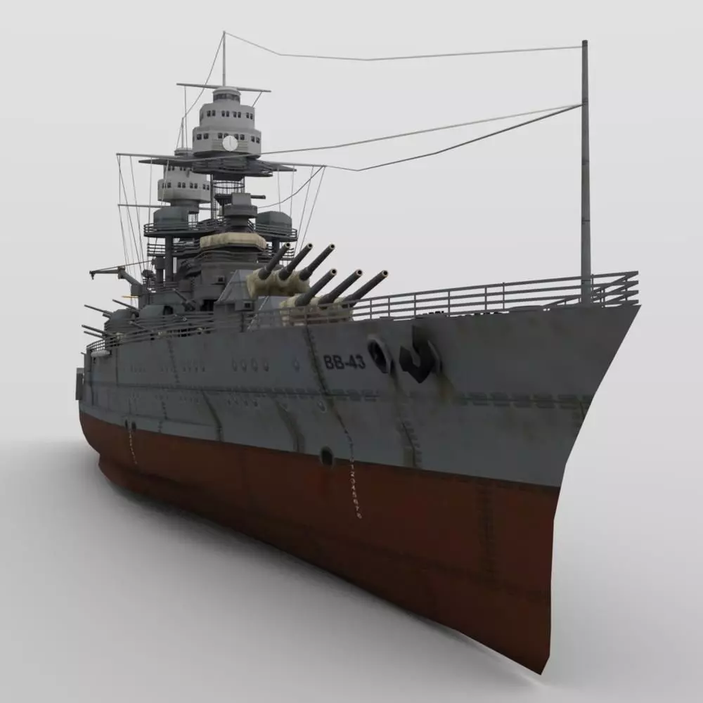 USS Tennessee in obj format 3D model_0