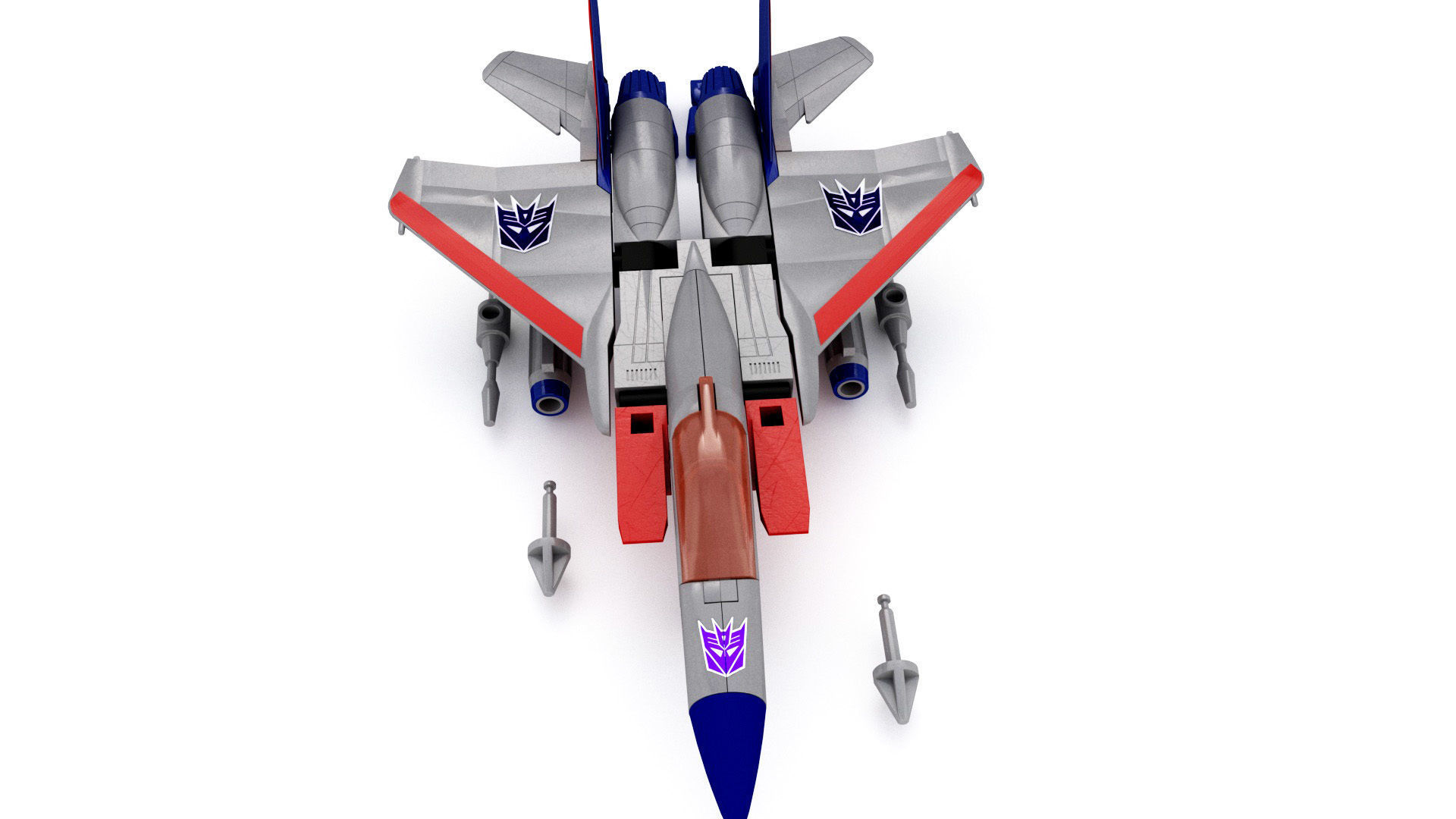 Starscream g1 vintage toy  3D model_9