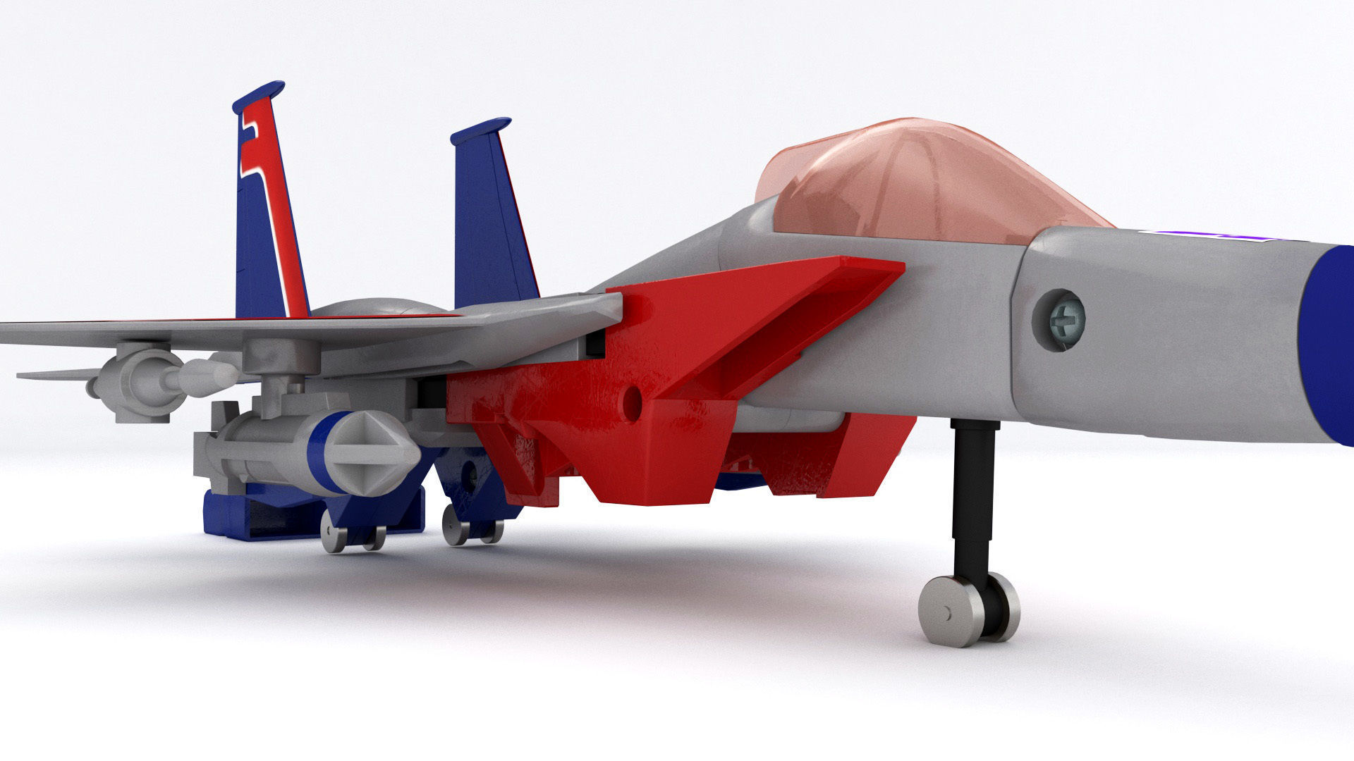 Starscream g1 vintage toy  3D model_6