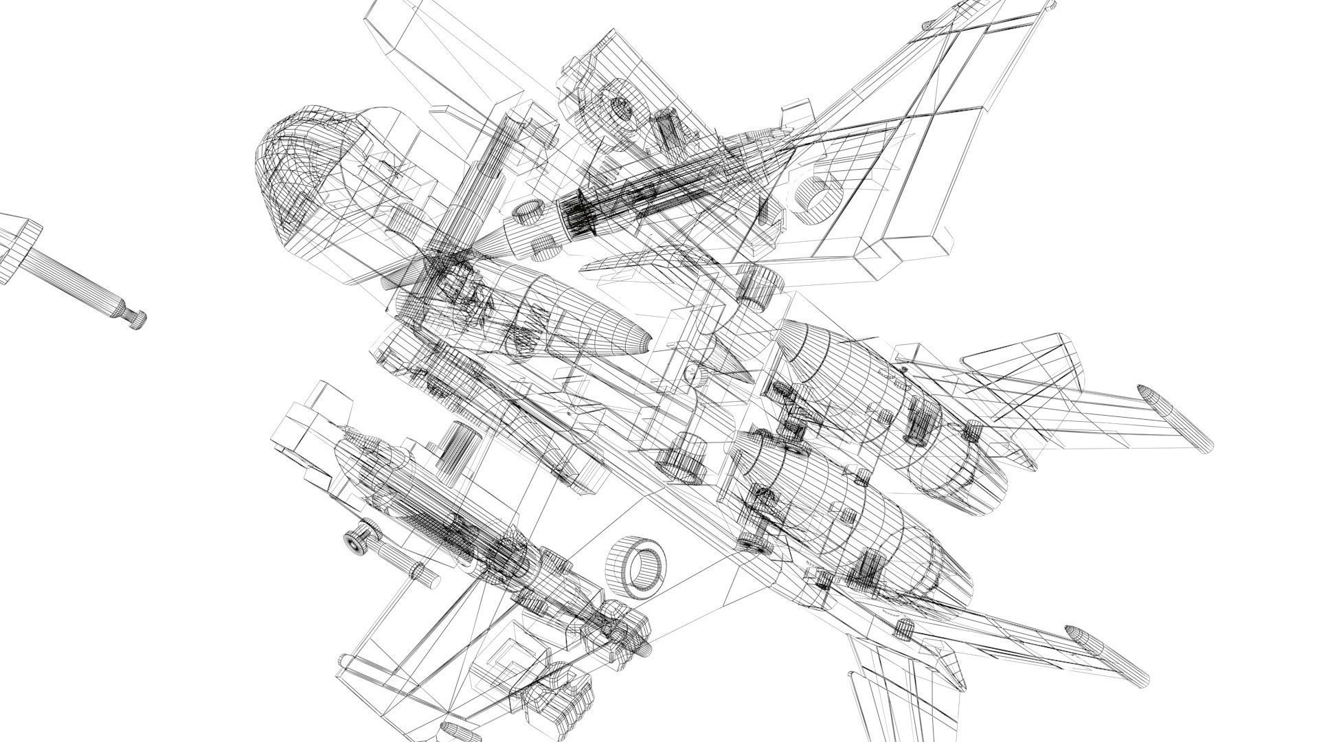 Starscream g1 vintage toy  3D model_21