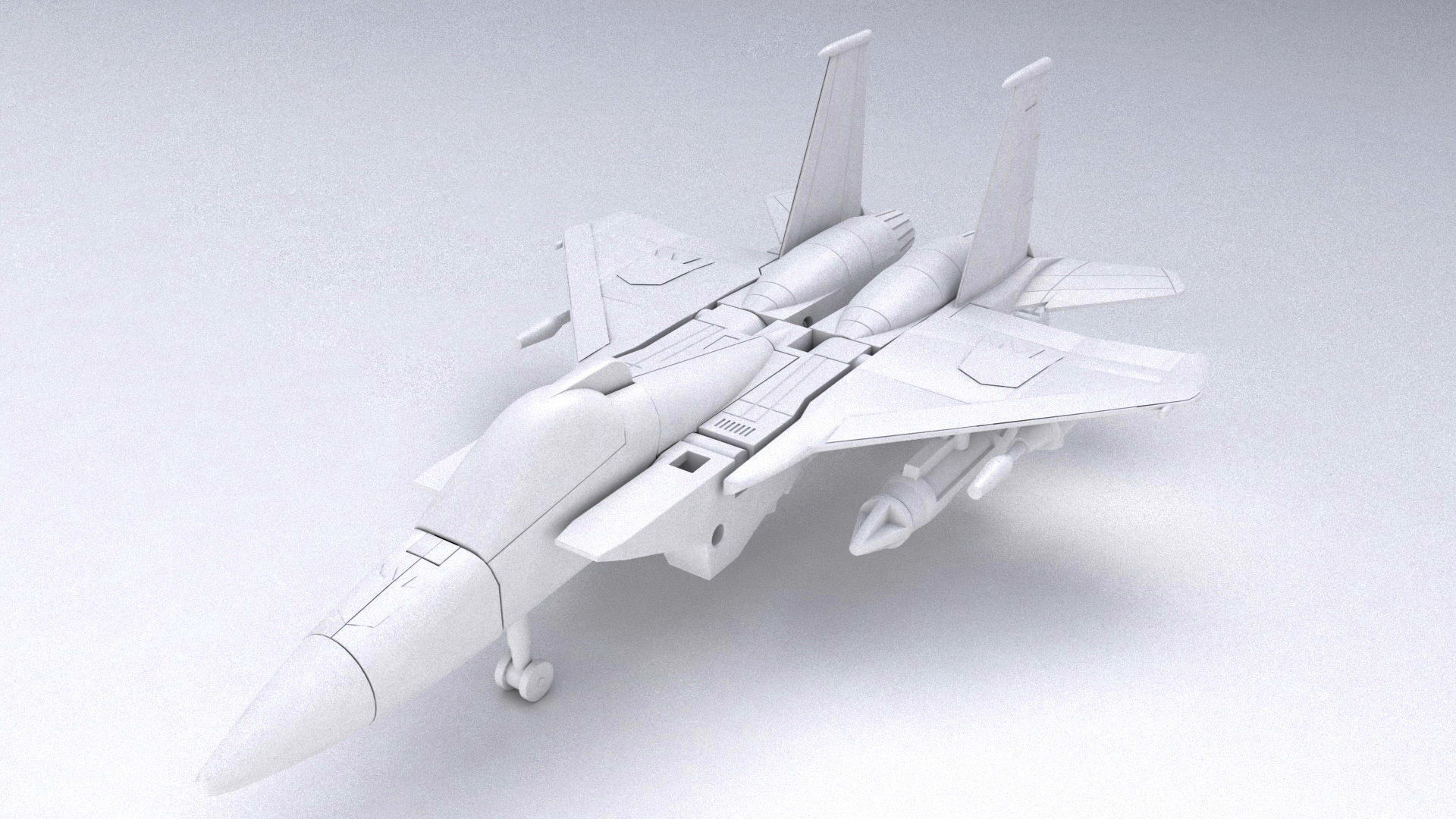 Starscream g1 vintage toy  3D model_1