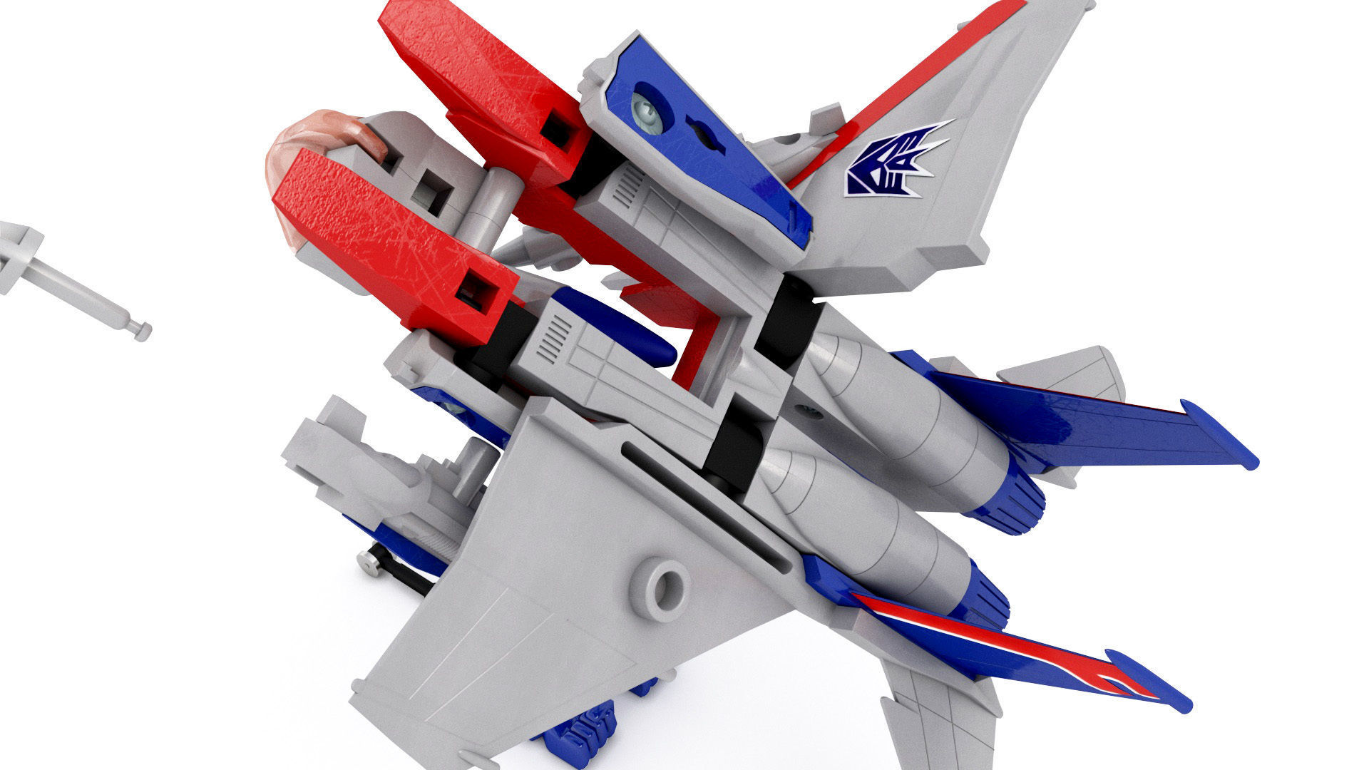 Starscream g1 vintage toy  3D model_16