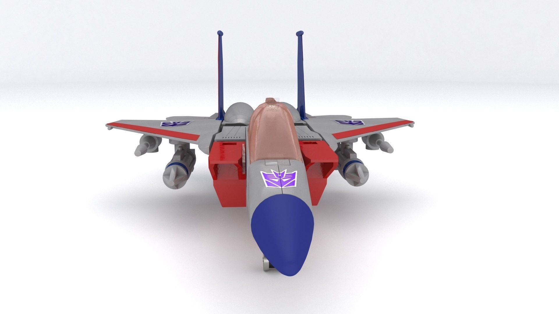 Starscream g1 vintage toy  3D model_7
