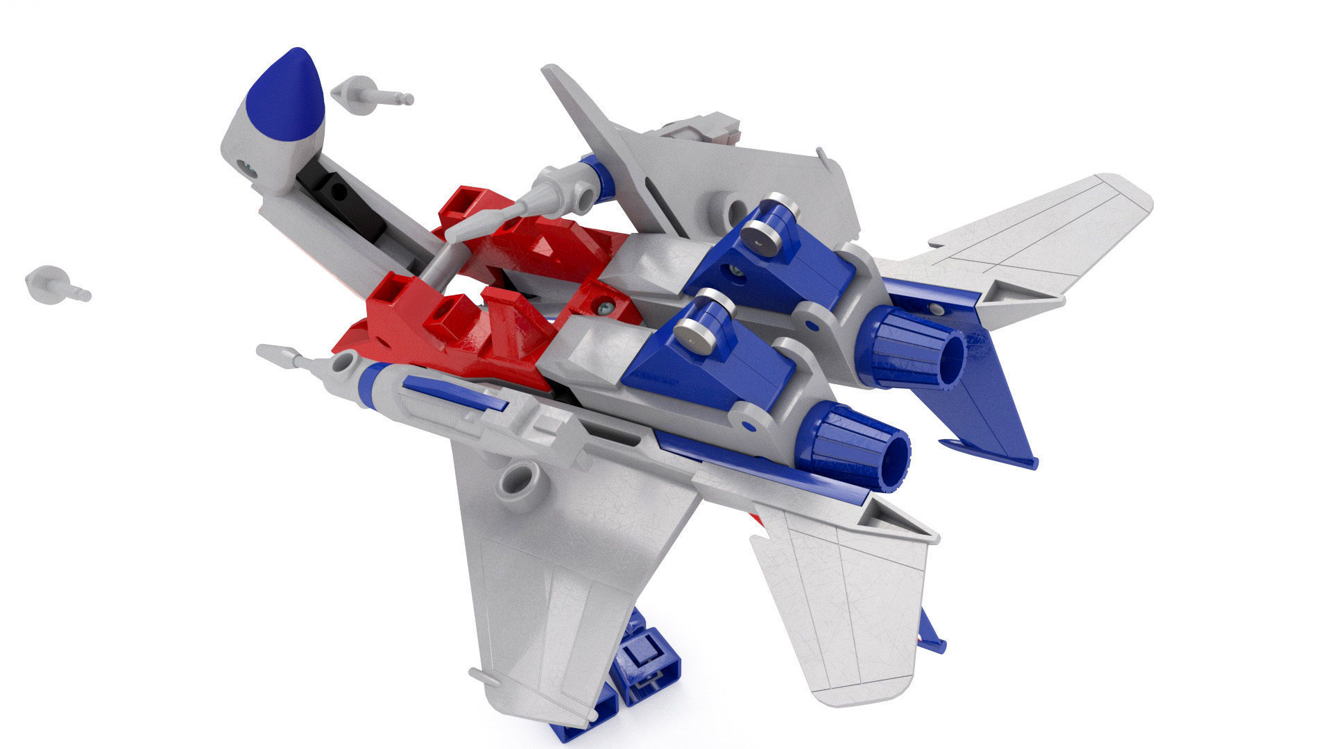 Starscream g1 vintage toy  3D model_11