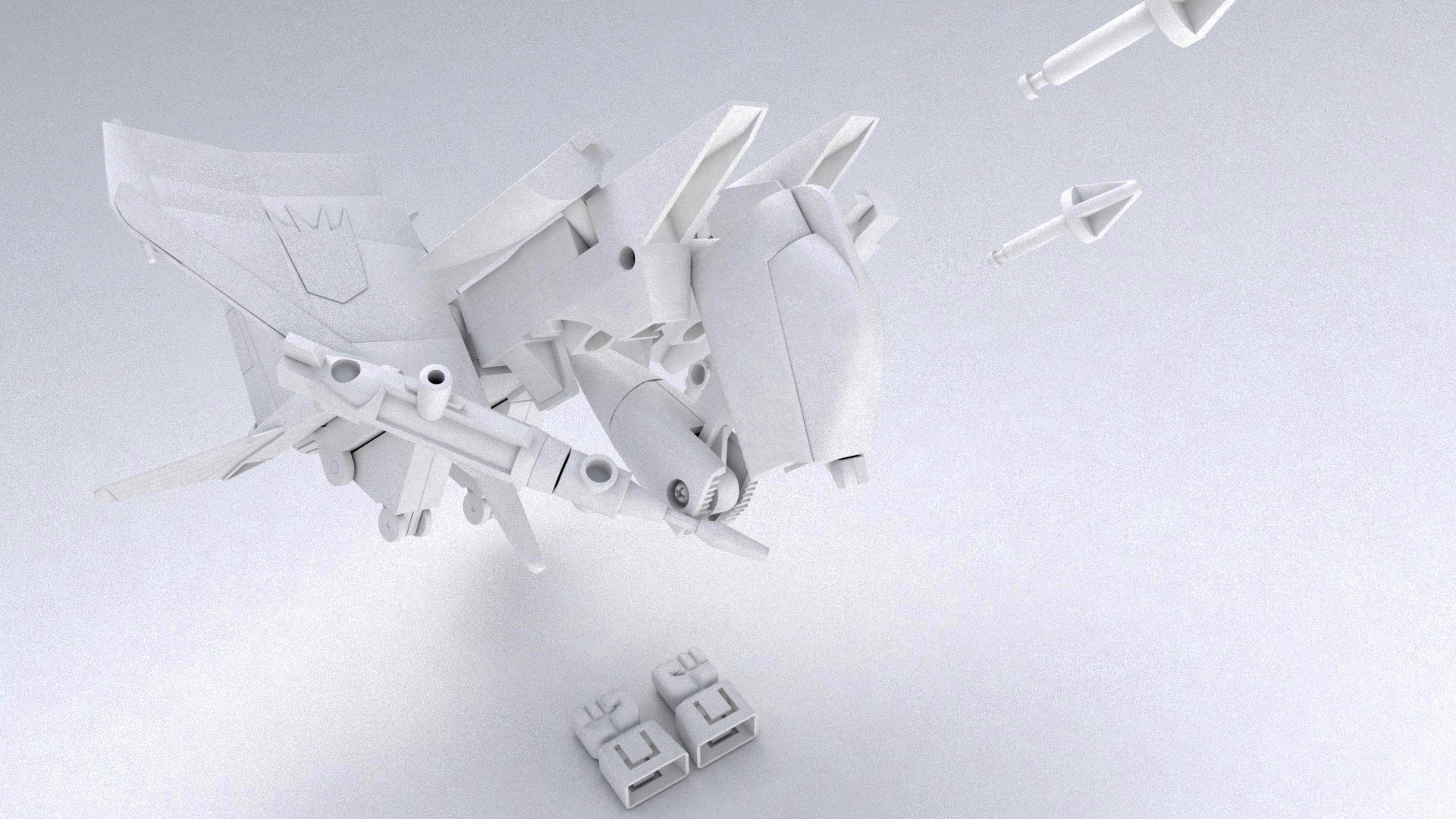 Starscream g1 vintage toy  3D model_20