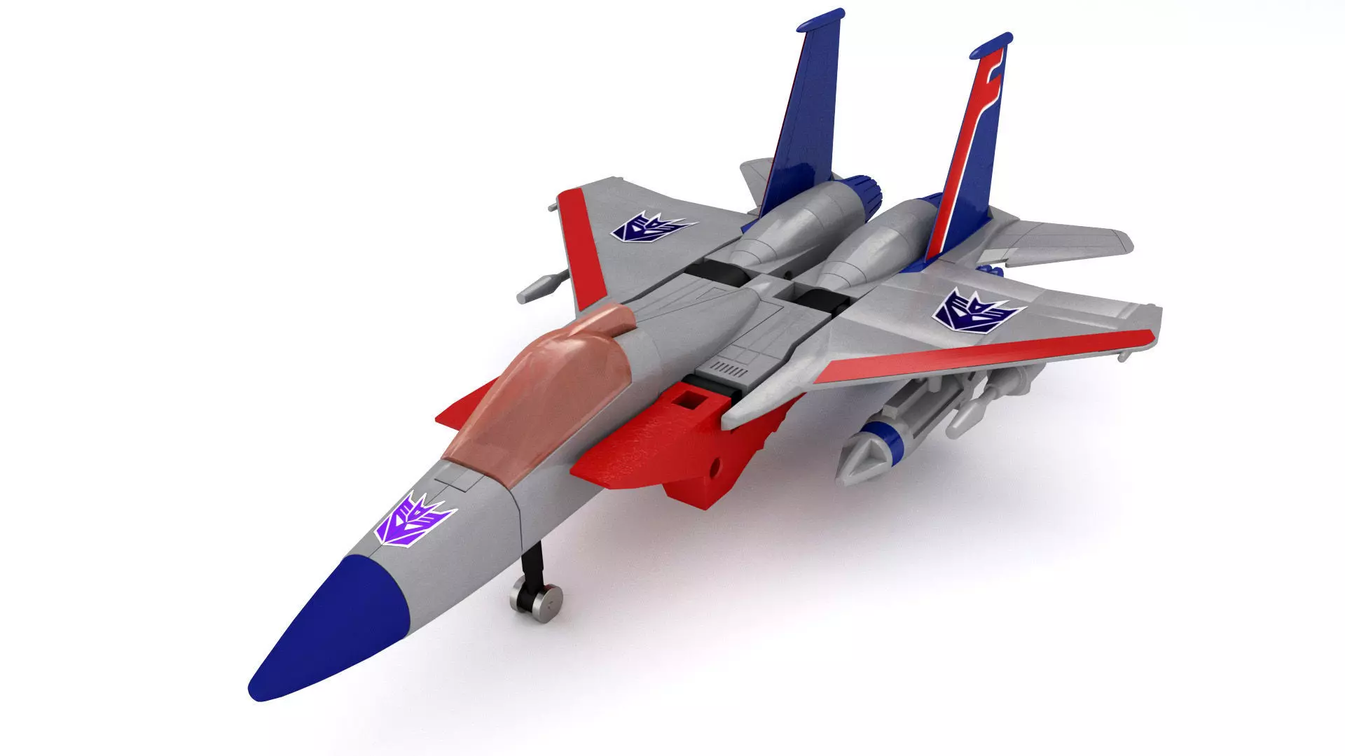 Starscream g1 vintage toy  3D model_0
