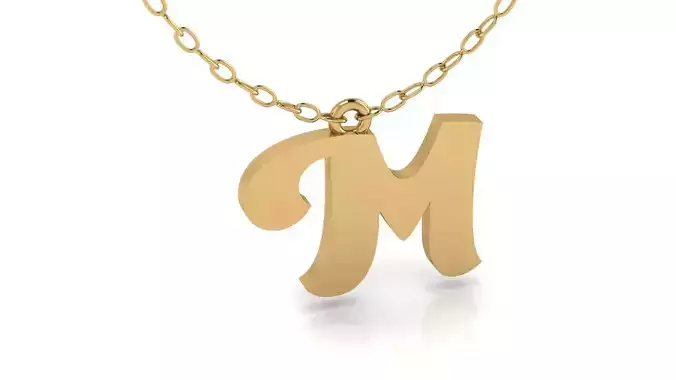 Alphabet Pendant M
