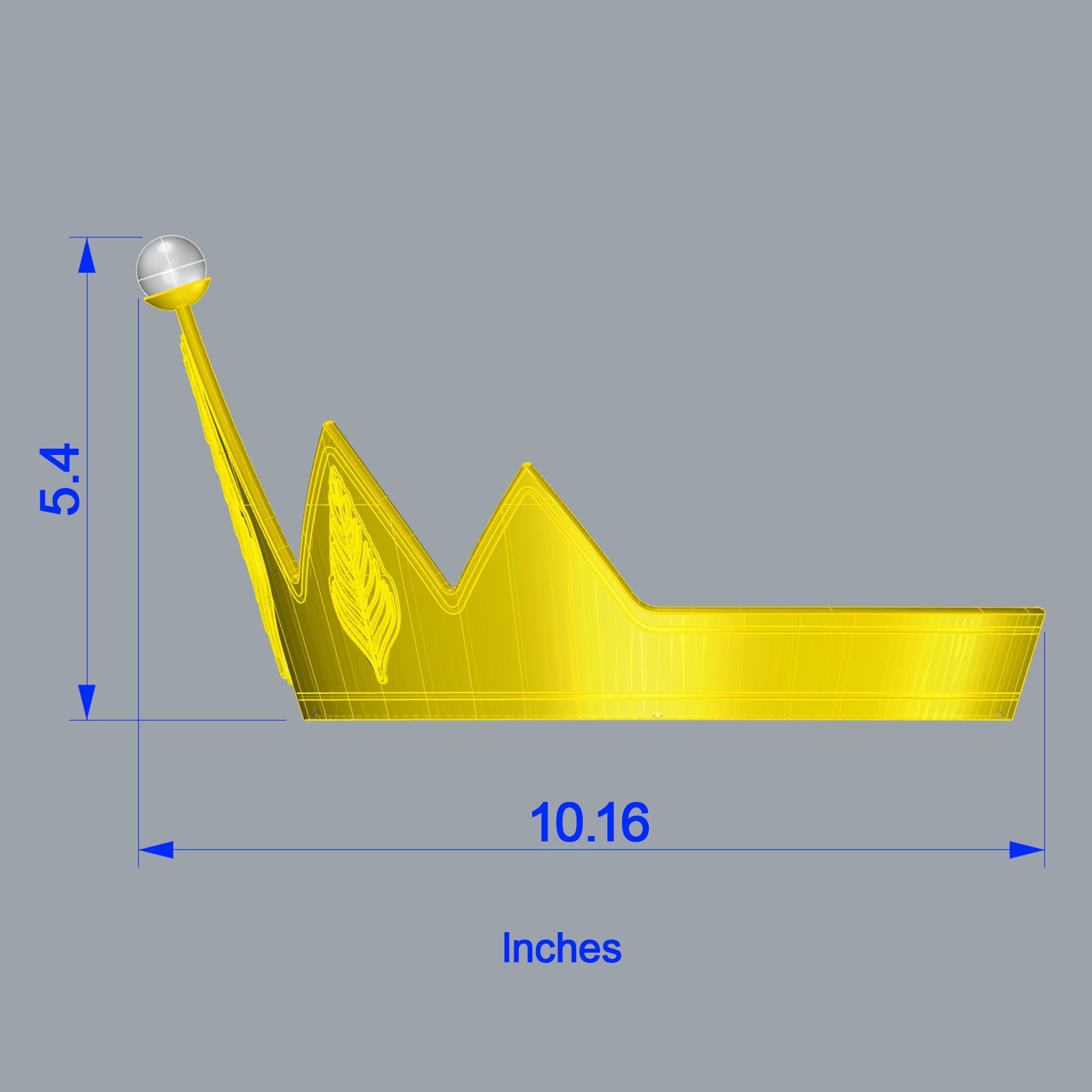 Evil Queen Crown 3D print model_12