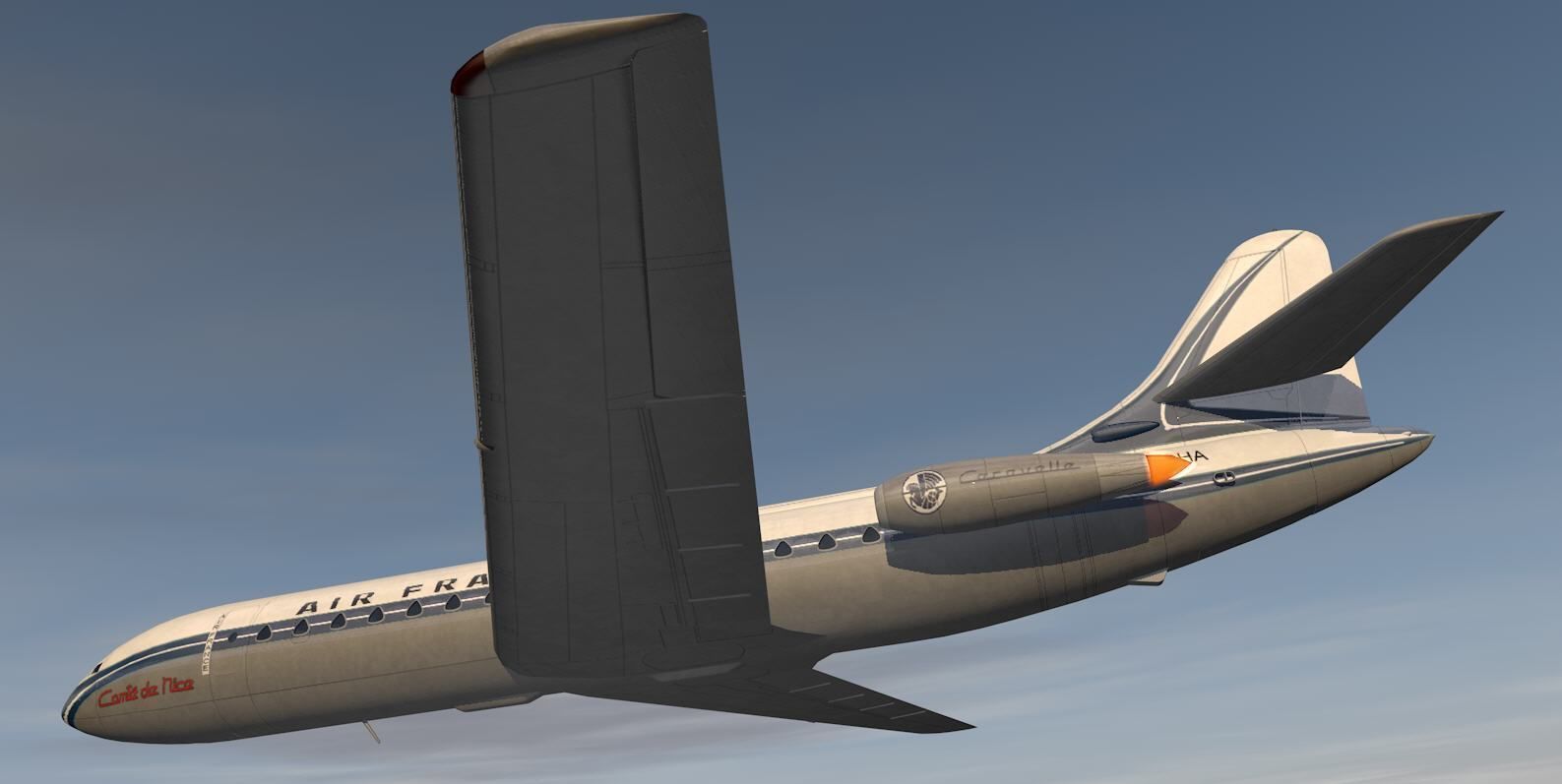 Sud Aviation SE-210 Caravelle III 3D model_12