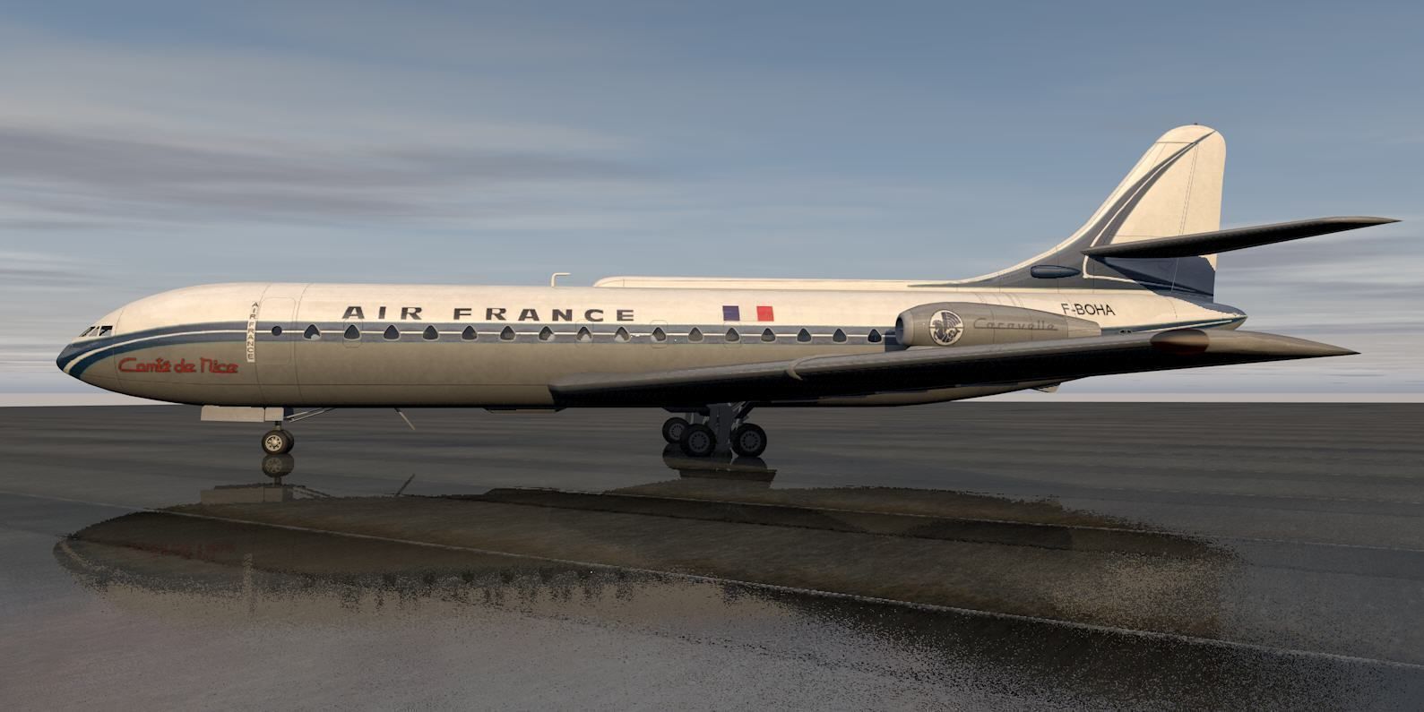 Sud Aviation SE-210 Caravelle III 3D model_2