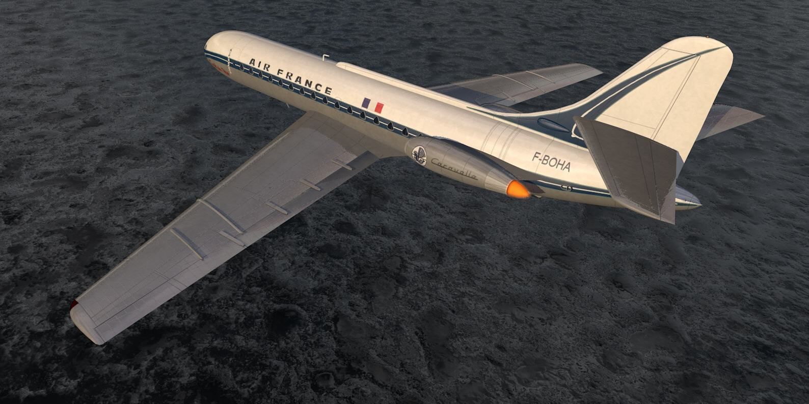 Sud Aviation SE-210 Caravelle III 3D model_9