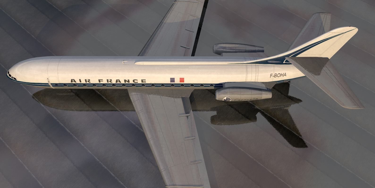 Sud Aviation SE-210 Caravelle III 3D model_3