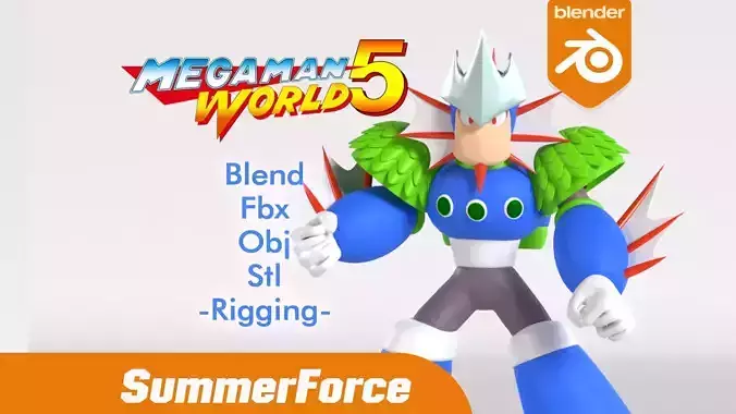 Neptune Mega Man V 3D model