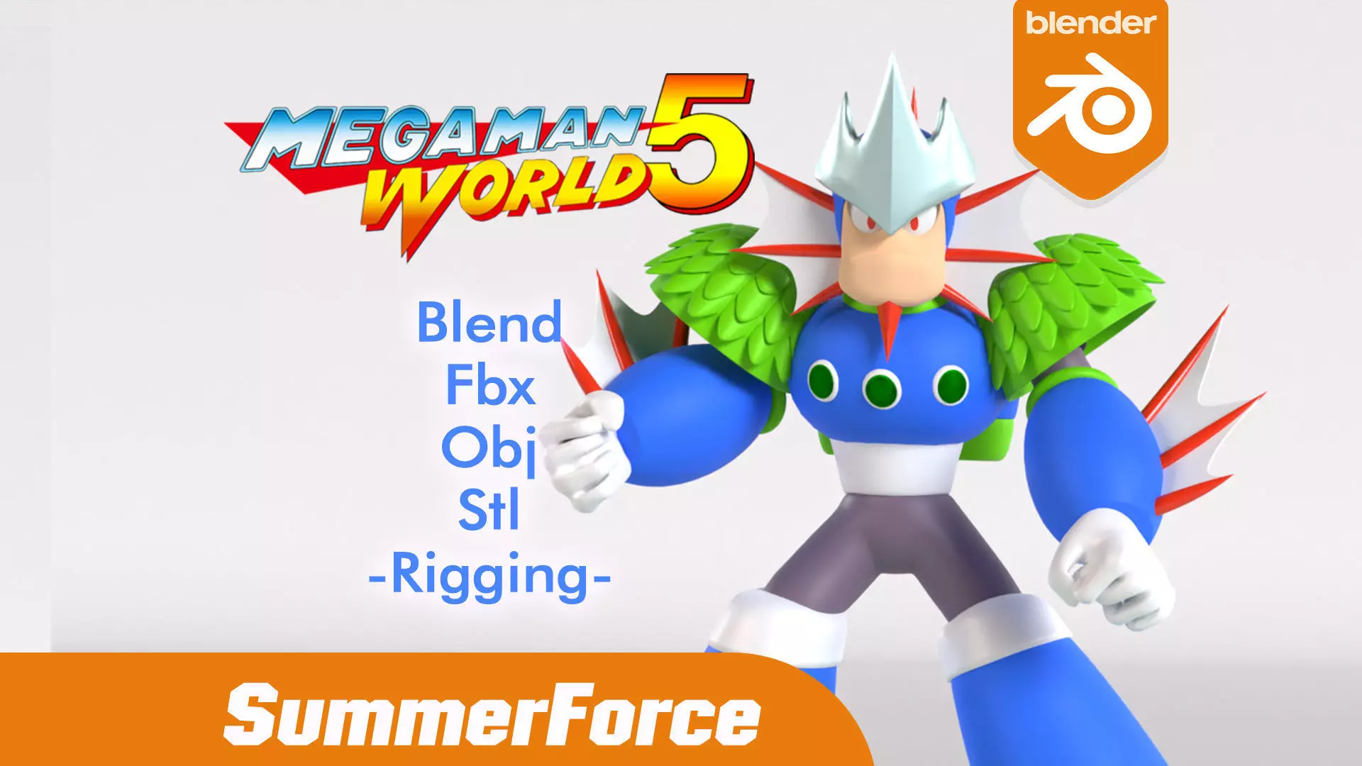 Neptune Mega Man V 3D model_0