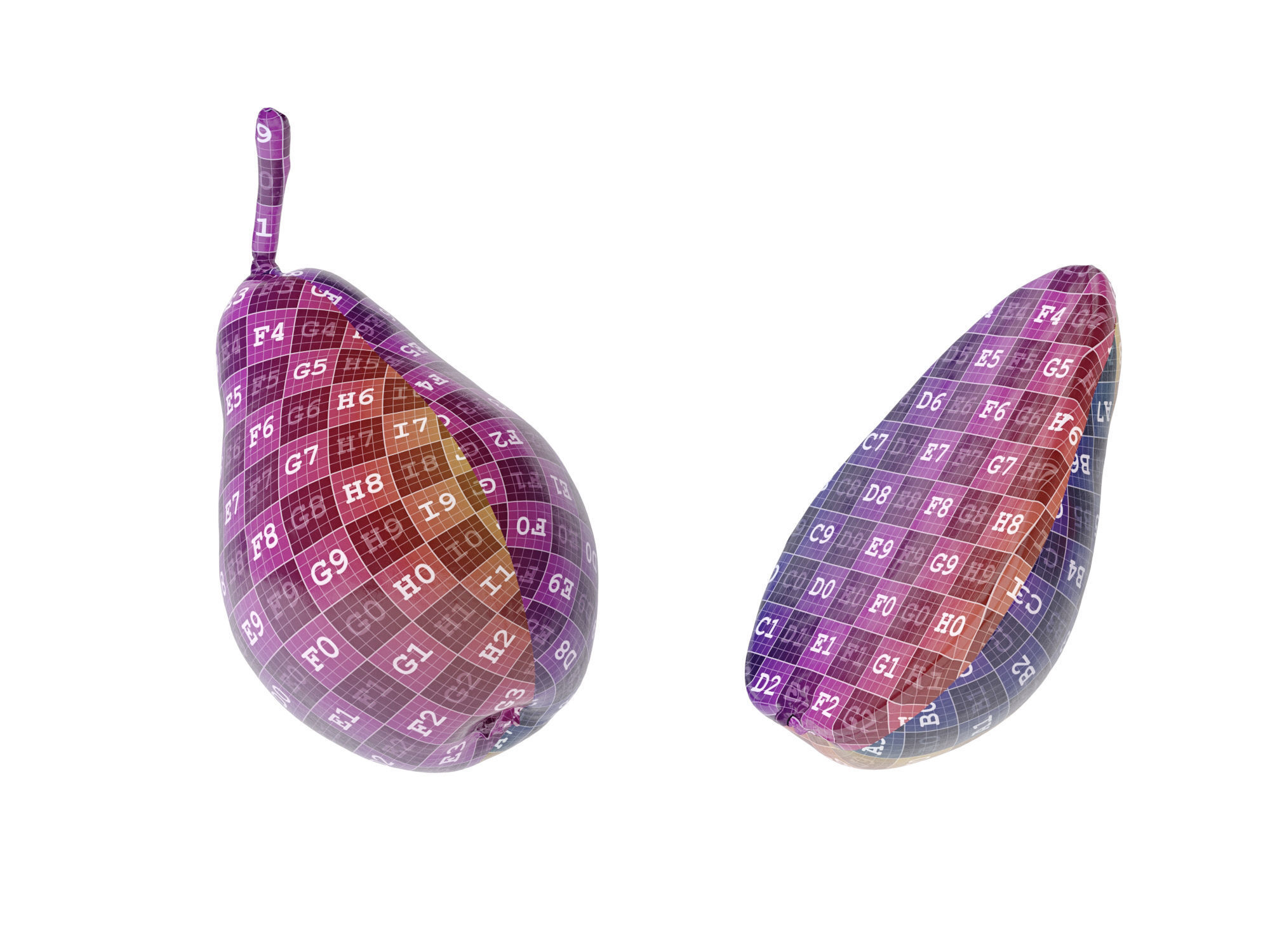 Pears Red 3D model_13