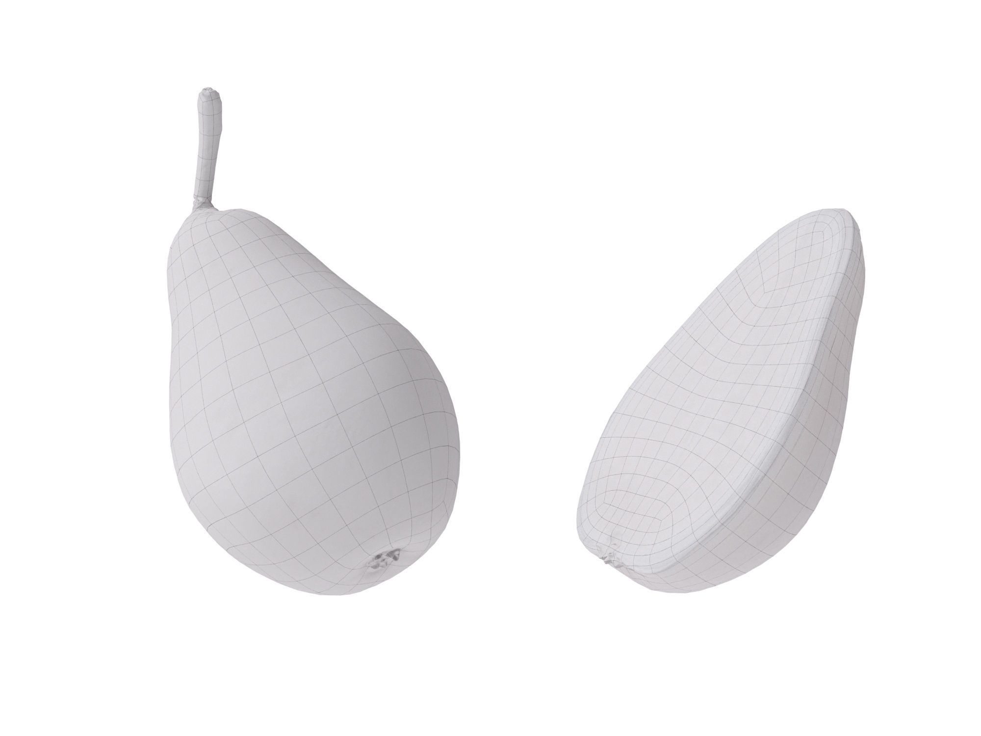 Pears Red 3D model_11