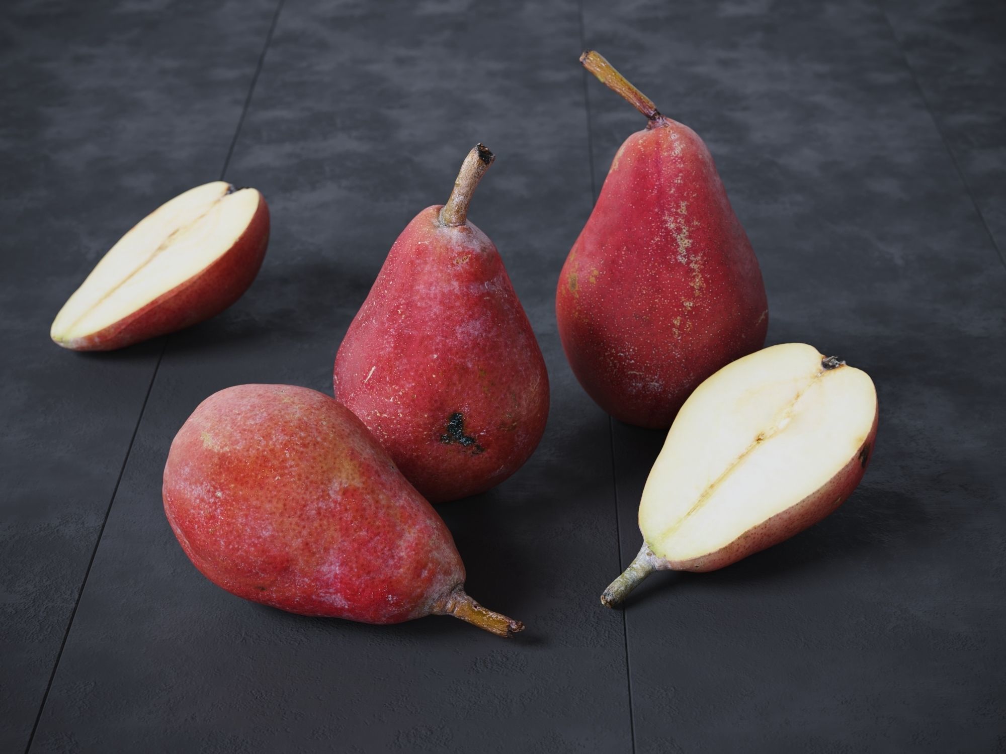 Pears Red 3D model_2