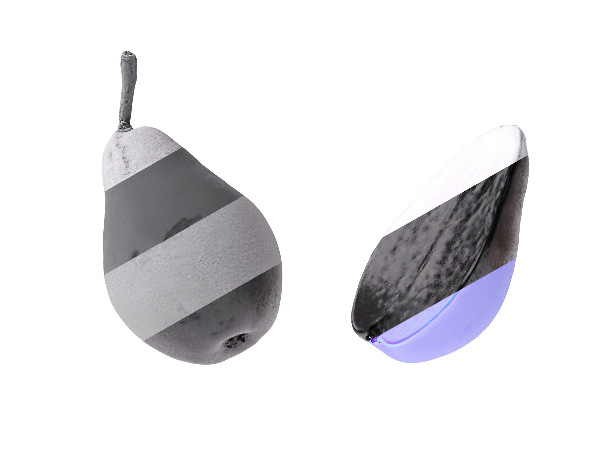 Pears Red 3D model_14