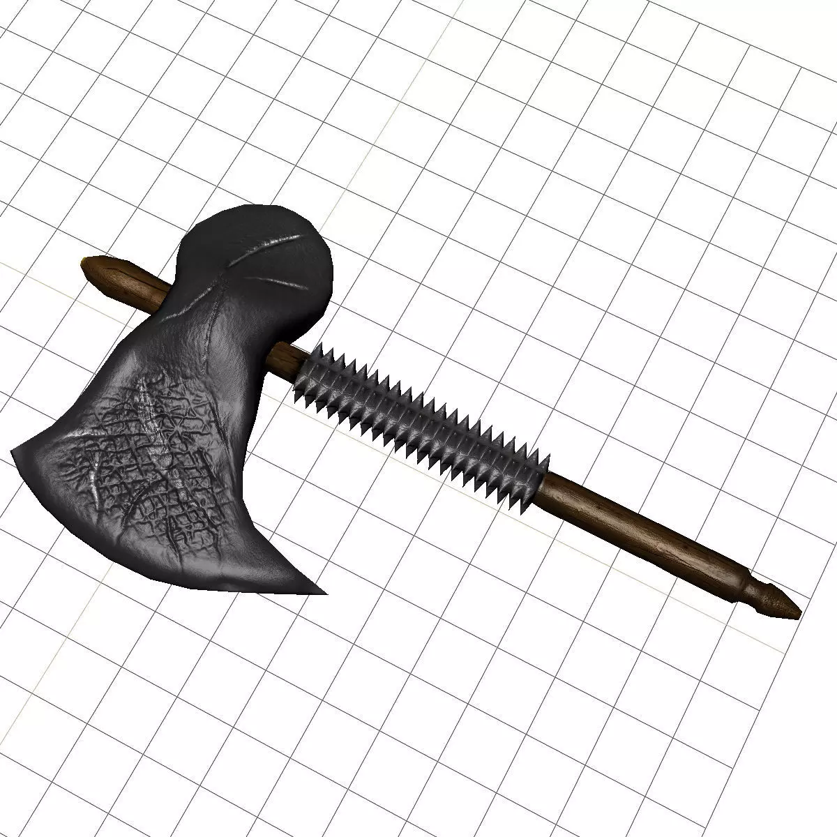 Fantasy Axe Free low-poly 3D model