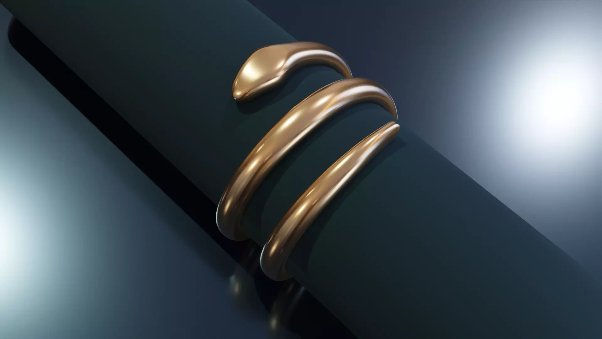 Snake Ring 3D print model_0