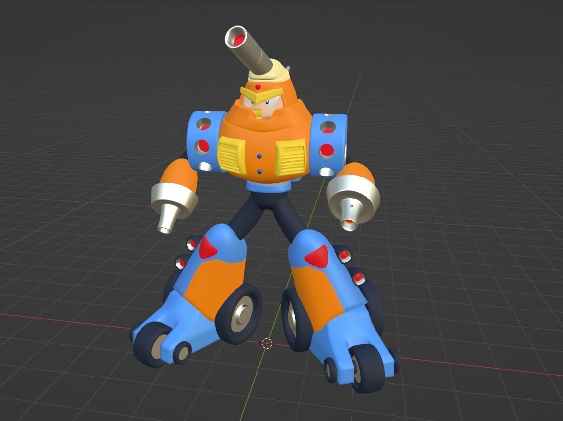 Mars Mega Man V 3D model_2