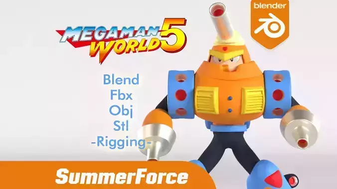 Mars Mega Man V 3D model