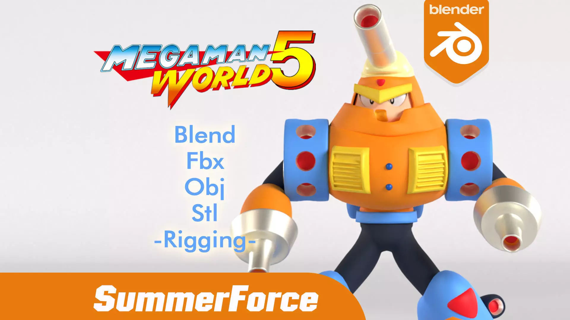 Mars Mega Man V 3D model_0