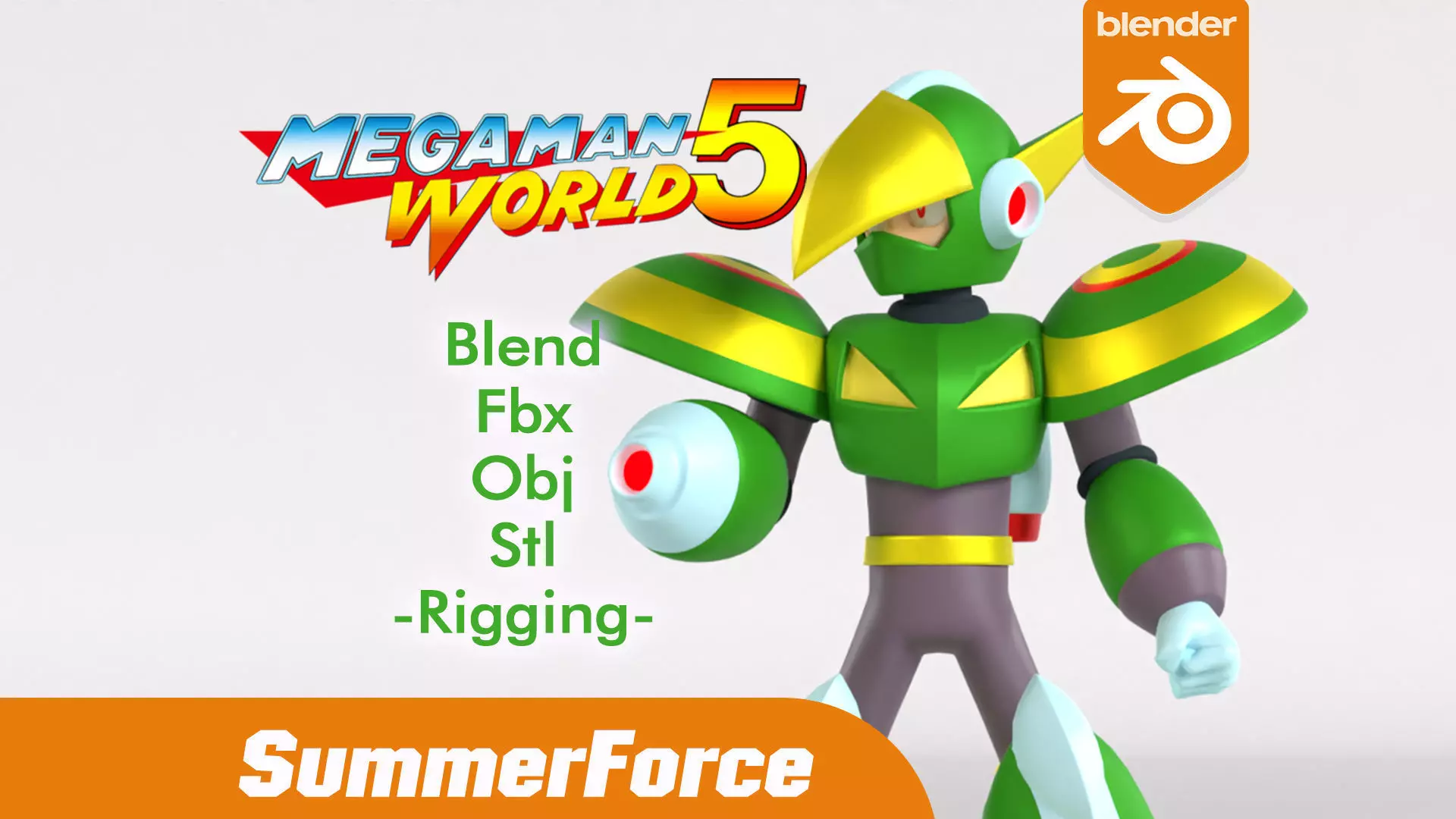 Jupiter Mega Man V 3D model