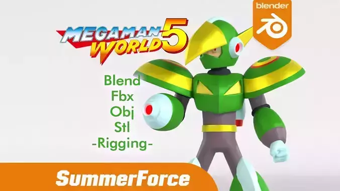 Jupiter Mega Man V 3D model