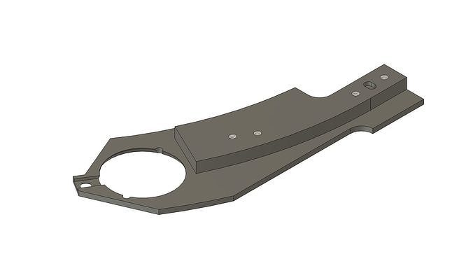 Front plate Low-poly 3D model