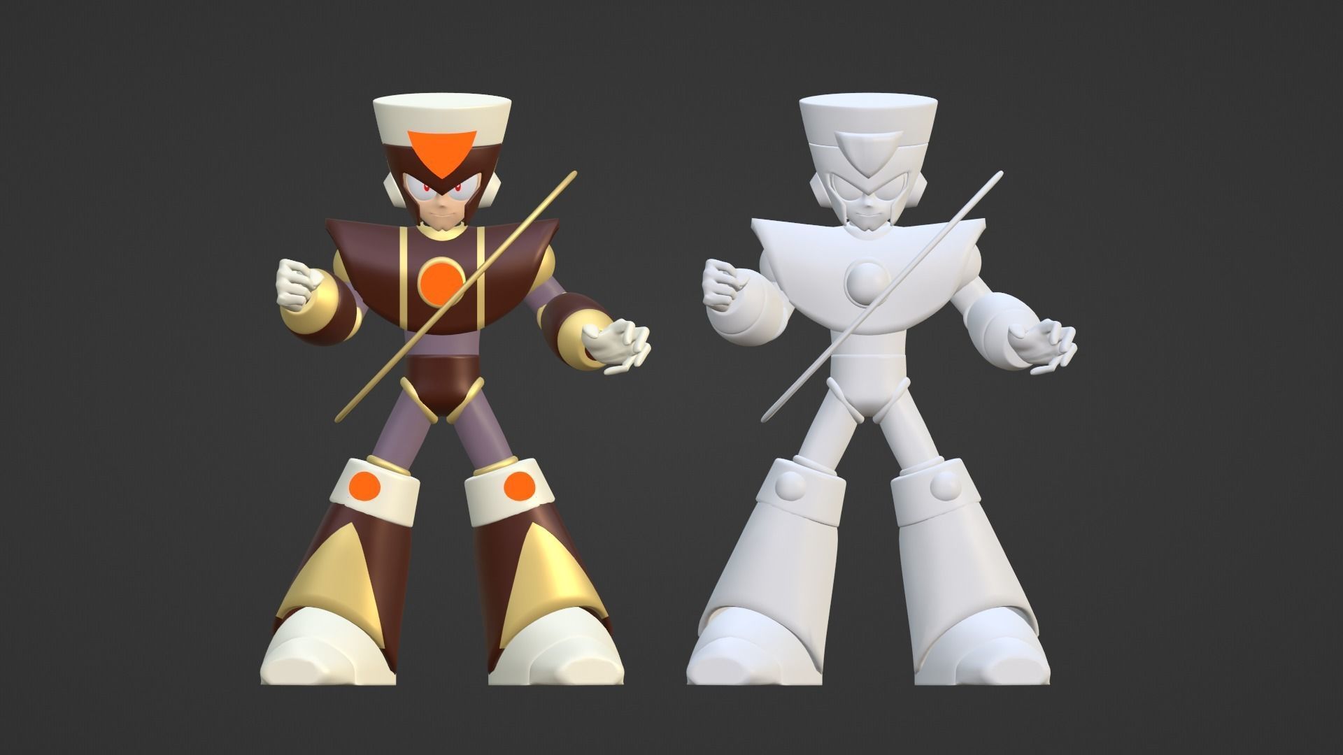 Saturn Mega Man V 3D model_13