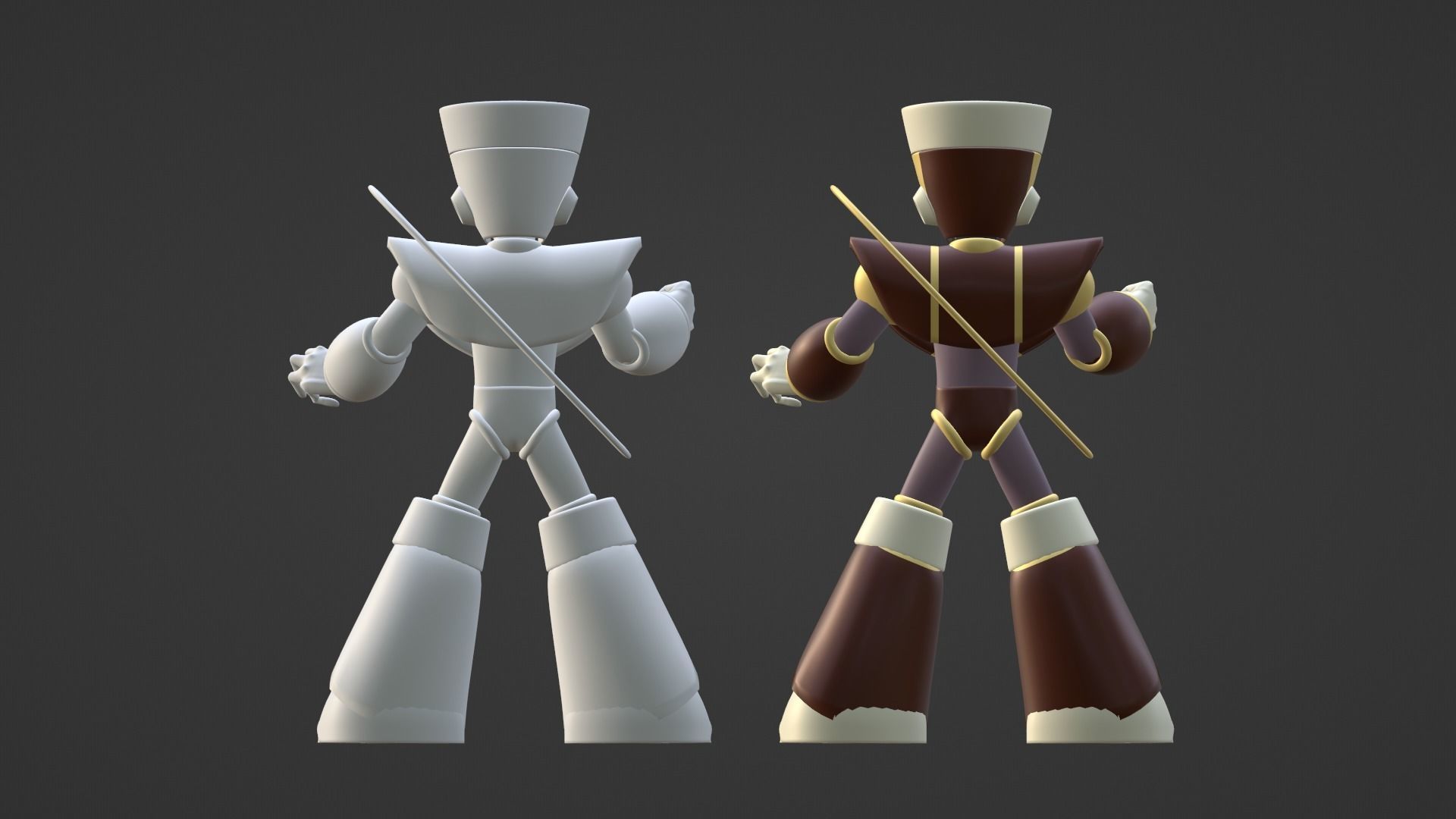 Saturn Mega Man V 3D model_14